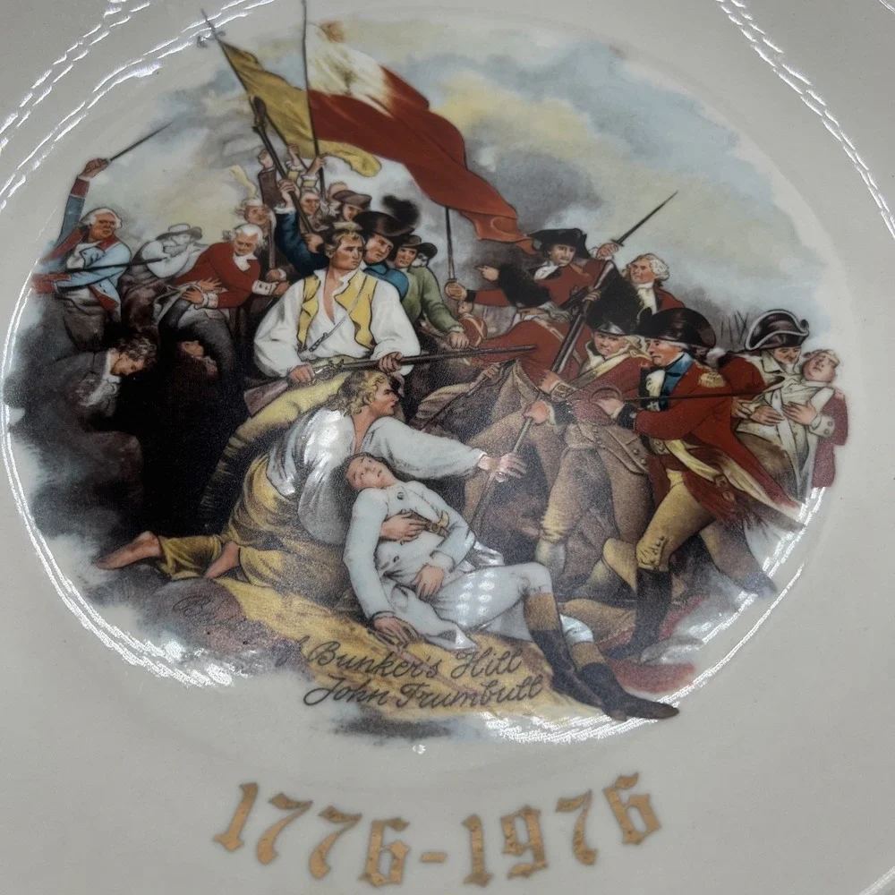 Bicentennial Battle of Bunker Hill Commemorative Plate